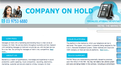Desktop Screenshot of companyonhold.com.au